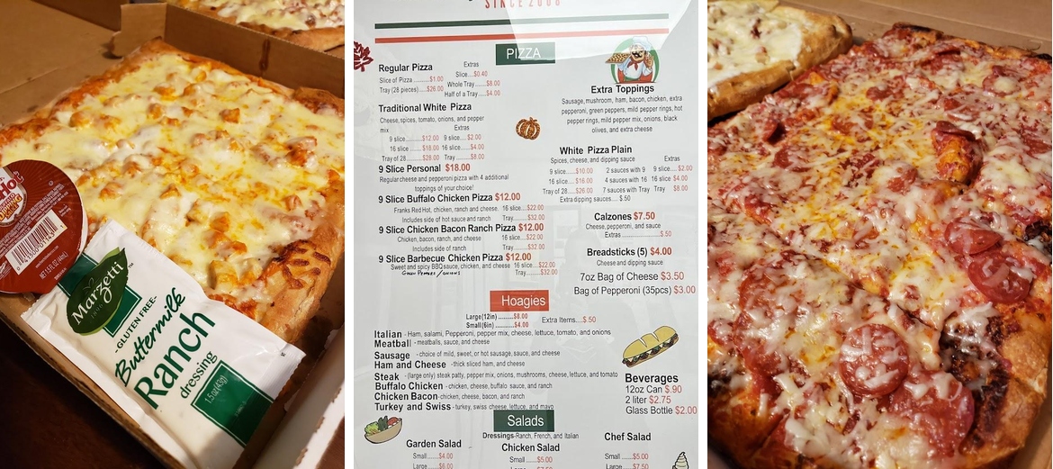 Jax Pizza Menu